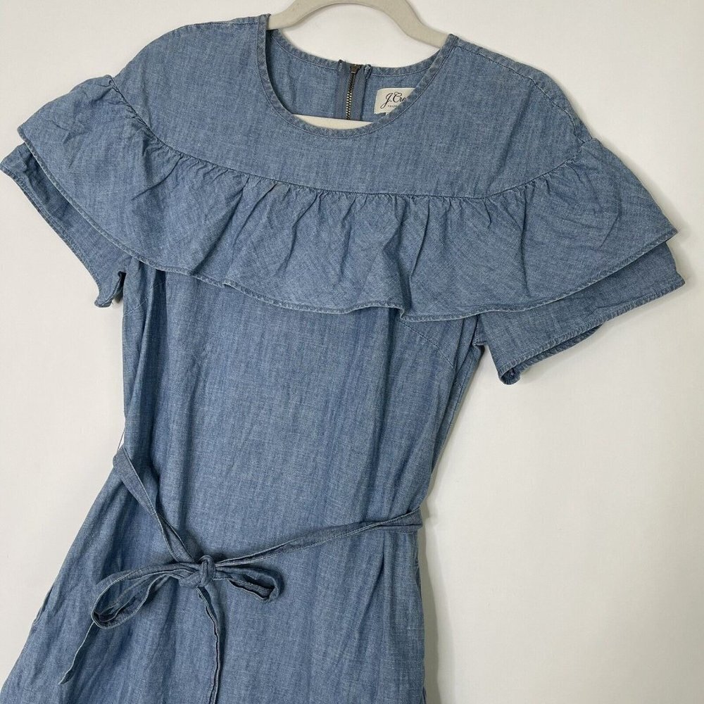 J Crew Chambray Dress Size 2 - Picture 3 of 9